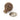 From The Anvil's Rosewood Wooden Beehive Cabinet Knob; #rose_polished-nickel