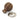 From The Anvil's Rosewood Wooden Beehive Cabinet Knob; #rose_polished-nickel