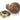 From The Anvil's Rosewood Wooden Beehive Cabinet Knob; #rose_aged-brass