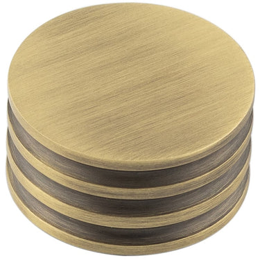 Frelan Hardware - Sturt Cabinet Handles - No Backplate - 40mm Knob - No Rose; #finish_antique-brass