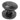 Frelan Hardware - Oval Cupboard Knob - 38mm; #finish_black