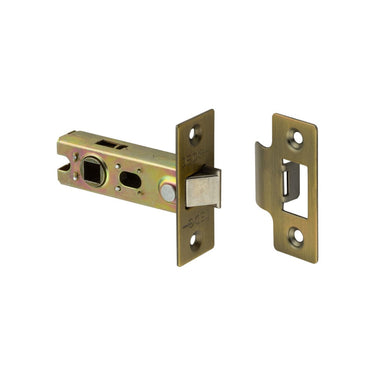 Frelan Hardware - Jedo Kontrax Tubular Latch - 64mm; #finish_antique-brass