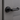 Frelan Hardware - Nero Orbit Door Handles on Rose - Pair - Handle Only; #finish_black