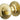 Frelan Hardware - Jedo Reeded Mortice Door Knobs - 53mm - Pair; #finish_polished-brass