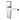 Frelan Hardware - Victorian Straight Door Handles - Pair - Lock; #finish_polished-chrome
