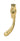 From The Anvil's Polished Brass Peardrop Espag; #finish_polished-brass