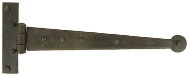 From The Anvil's Beeswax Penny End T Hinge (pair); #finish_beeswax