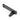 From The Anvil's Black Night-Vent Locking Peardrop Fastener; #finish_black