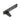 From The Anvil's Black Night-Vent Locking Peardrop Fastener; #finish_black