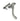 From The Anvil's Pewter Patina Night-Vent Locking Peardrop Fastener; #finish_pewter-patina