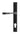 From The Anvil's Black Avon Slimline Lever Espag. Lock Set; #finish_black