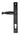 From The Anvil's Black Cottage Slimline Lever Espag. Lock Set; #finish_black