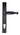 From The Anvil's Black Cottage Slimline Lever Espag. Lock Set; #finish_black