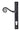 From The Anvil's Black Monkeytail Slimline Lever Espag. Lock Set; #finish_black