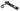 From The Anvil's Black Monkeytail Slimline Lever Espag. Lock Set; #finish_black