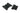 From The Anvil's Black Parliament Hinges SS (pair); #finish_black