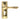 From The Anvil's Aged Brass Reeded Lever Euro Lock Door Handles; #finish_aged-brass