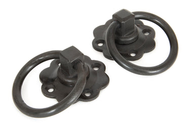From The Anvil's Beeswax Ring Turn Handle Set; #finish_beeswax