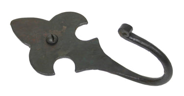 From The Anvil's Beeswax Fleur-De-Lys Coat Hook; #finish_beeswax