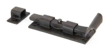 From The Anvil's Beeswax Straight Door Bolt; #finish_beeswax