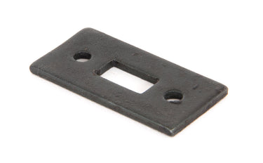 From The Anvil's Beeswax Mortice Plate for Cranked Door Bolt; #finish_beeswax