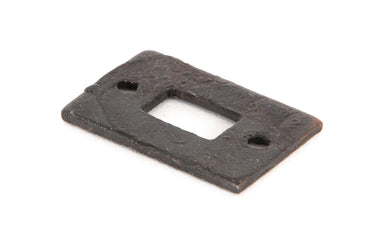 From The Anvil's Beeswax Mortice Plate for Cranked Door Bolt; #finish_beeswax