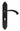 From The Anvil's Black Gothic Curved Lever Lock Door Handles; #finish_black