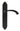 From The Anvil's Black Gothic Curved Sprung Lever Latch Door Handles; #finish_black
