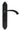 From The Anvil's Black Gothic Curved Lever Bathroom Door Handles; #finish_black
