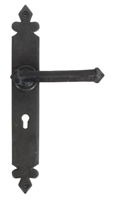 From The Anvil's Beeswax Tudor Lever Lock Door Handles; #finish_beeswax