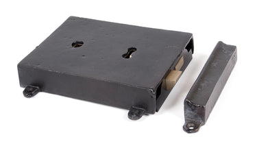 From The Anvil's Beeswax Rim Lock & Cast Iron Cover; #finish_beeswax