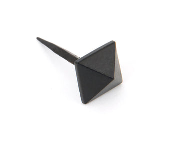 From The Anvil's Black Pyramid Door Stud; #finish_black