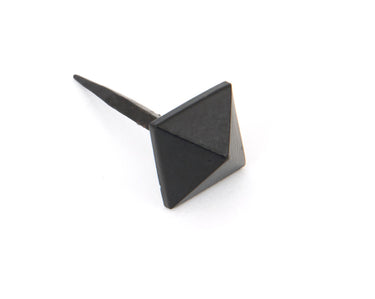 From The Anvil's Black Pyramid Door Stud; #finish_black