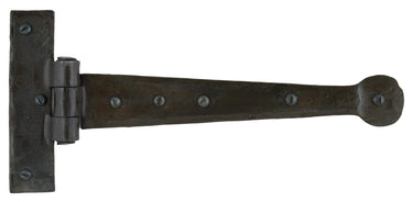 From The Anvil's Beeswax Penny End T Hinge (pair); #finish_beeswax
