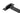 From The Anvil's Black Hook & Band Hinge - Cranked (pair); #finish_black