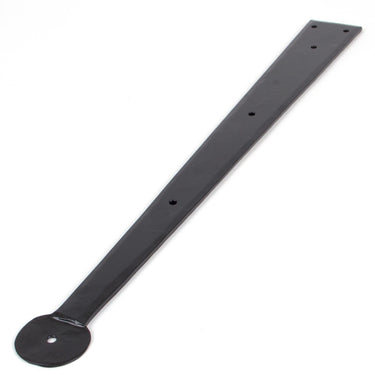 From The Anvil's Black Penny End Hinge Front (pair); #finish_black