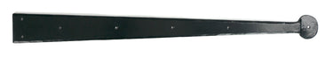 From The Anvil's Black Penny End Hinge Front (pair); #finish_black