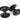 From The Anvil's Black Oval Mortice/Rim Knob Set; #finish_black