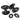 From The Anvil's Black Oval Mortice/Rim Knob Set; #finish_black