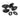 From The Anvil's Black Oval Mortice/Rim Knob Set; #finish_black