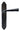 From The Anvil's Black Gothic Lever Bathroom Door Handles; #finish_black