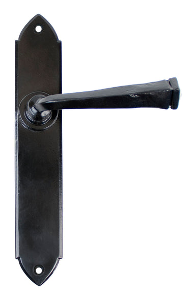 From The Anvil's Black Gothic Lever Latch Door Handles; #finish_black