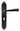 From The Anvil's Black Gothic Lever Lock Door Handles; #finish_black