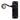 From The Anvil's Black Monkeytail Lever Latch Door Handles; #finish_black
