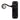 From The Anvil's Black Monkeytail Lever Latch Door Handles; #finish_black
