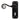 From The Anvil's Black Monkeytail Lever Lock Door Handles; #finish_black