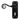 From The Anvil's Black Monkeytail Lever Lock Door Handles; #finish_black