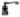 From The Anvil's Black Monkeytail Lever Lock Door Handles; #finish_black