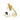 From The Anvil's Polished Brass Slim Monkeytail Espag; #finish_polished-brass