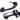 From The Anvil's Black Black Cast Thumblatch Set with Chain; #finish_black